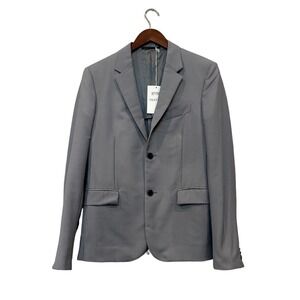 Valentino‎ Men's Mohair Wool Sports Coat Blazer Gray Size 36 Single Breasted
